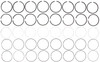 Mahle 41876CP - Rings Mercruiser 502 8.2L 8 Cyl 1985-1995 4.466in Bore Moly Ring Set