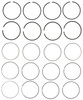 Mahle 41869CP - Rings Jeep 2.5L 150 L4 Eng VIN Code P 1996-2002 Dodge Trk 2.5L 150 L4 Moly Ring Set