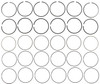 Mahle 42076CP.010 - Rings GM 3.6L LLT Direct Injection DOHC 24 Valve 2008-2011 Cadillac / Camaro Plain Ring Set