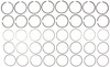 Mahle 50203CP - Rings Chevy 427/454 Engs 66-77 Chevy Trk 454 7.4L Eng 70-90 Chry 383 Eng Plain Ring Set