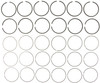 Mahle 51475CP.030 - Rings Chevy 262 4.3L Eng 85-93 Chevy Trk 262 4.3L Eng 85-93 Pontiac Plain Ring Set
