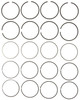 Mahle 51240CP.020 - Rings AMC 151 2.5L Eng 79-80 Buick 151 2.5L Eng 1980 Chevy 151 2.5L Plain Ring Set