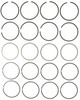 Mahle 51097CP.020 - Rings Ford 140 2.3L Eng 74-84 Ford Trk 140 2.3L Eng 77-84 Merc 140 Plain Ring Set