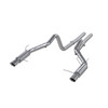 MBRP S7264409 - 3 Inch Cat Back Exhaust System Dual Split Rear Race Version T409 Stainless Steel For 11-14 Ford Mustang GT 5.0L 11-12 Ford Shelby GT500