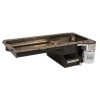 Moroso 20142 - GM LS Swap/Early F-Body (w/Rear Sump/Spin-On Filter Adapter) Wet Sump 6in Steel Oil Pan - Blk