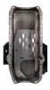 Moroso 21816 - 80-85 Chevy SBC/Dart (w/2 Pc Seal/Low Clearance) Wet Sump 7qt 7in Steel Oil Pan - Black