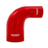 Mishimoto MMCP-R90-2540RD - Silicone Reducer Coupler 90 Degree 2.5in to 4in - Red
