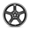 Motegi MR11688024345 - Mr116 Fs5 18X8 Gloss Black Machined Flange