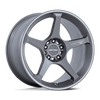 Motegi MR159AD17951222 - Mr159 Battle V 17X9.5 Gunzilla W/ Machined Lip Stripe