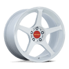 Motegi MR159WD18851222 - Mr159 Battle V 18X8.5 Matsuri White Pearl W/ Machined Lip Stripe