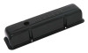 Moroso 68003 - Chevrolet Small Block Valve Cover - Black Powder Coat - Single