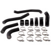 Mishimoto MMICP-F35T-17HWBK - 2017+ Ford F150 3.5L EcoBoost Hot-Side Intercooler Pipe Kit - Wrinkle Black