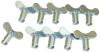 Moroso 71277 - Quick Fastener - Butterfly Head - 5/16in x .450in - Steel - 10 Pack