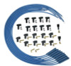 Moroso 72800 - Universal Ignition Wire Set - Blue Max - Solid Core - Straight - 36in