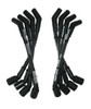 Moroso 73851 - GM LS Ultra 40 Custom Fit Sleeved Ignition Wire Set 12in 135 Deg Boots - Black