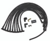 Moroso 73842 - Chevrolet Small Block (w/Jesel) Ignition Wire Set - Ultra 40 - Sleeved - 90 Degree - Black