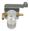 Moroso 85616 - 07-14 Ford Mustang GT500 Air/Oil Separator Catch Can - Small Body - Billet Aluminum