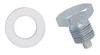 Moroso 97000 - Oil Pan Drain Plug w/Nylon Washer - Chrome
