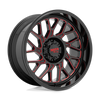Moto Metal MO80521068918N - Mo805 20X10 Gloss Black Milled With Red Tint