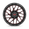 Moto Metal MO80522063918N - Mo805 22X10 Gloss Black Milled With Red Tint