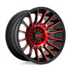 Moto Metal MO80722063918N - Mo807 22X10 Gloss Black Machined With Red Tint