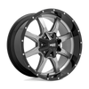 Moto Metal MO97021087424N - Mo970 20X10 Gloss Gray Center Gloss Black Lip