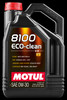 Motul 102889 - 5L Synthetic Engine Oil 8100 0W30 4x5L ECO-CLEAN  ACEA C2 API SM ST.JLR 03.5007