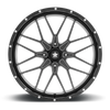 MSA Offroad Wheels M45-024756M - M45 Portal 24X7 Gloss Black Milled
