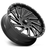 MSA Offroad Wheels M46-020756M - M46 Blade 20X7 Gloss Black Milled