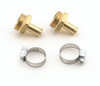 Mr. Gasket 1543 - Carburetor Inlet Fittings - 7/8-20 Male To 3/8 Inch Hose Barb - Brass