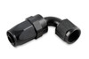 Mr. Gasket 229006-BL - 6 AN 90 Degree Swivel Hose End - Black