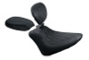 Mustang Motorcycle 76763 - Mustang 11-13 Harley Blackline, 12-17 Slim/Slim S Wide Tripper Passenger Seat Diamond Stitch - Blac