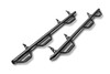 N-Fab C19105CC-6 - Nerf Step 20-21 Chevy/GMC 2500/3500 Crew Cab 6.4ft Bed - Bed Access - Gloss Black - 3in