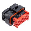NAMZ NA-770680-1 - AMP 23-Position Plug HD Radio Harness (HD 72382-98BK)
