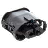 NAMZ NA-1-1355668-2 - V-Twin VROD Models OEM Headlight Connector w/Wire Seals & Terminals - Black (HD 72449-01)