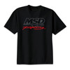 MSD 95009 - Racing T-Shirt;  Racing Logo; 100% Pre-Shrunk Cotton; Black; Medium;