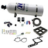 Nitrous Express 63070-15 - Dominator Single Entry Billet Crossbar Stage 6 Nitrous Kit (50-300HP) w/15lb Bottle