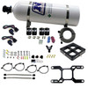 Nitrous Express 66047-15 - Dominator Dual Stage Billet Crossbar Nitrous Kit (50-300 & 100-500HP) w/15lb Bottle
