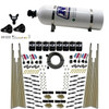 Nitrous Express 93306-15 - 8 Cyl Dry Direct Port Four Stage 8 Solenoids Nitrous Kit (200-600HP) w/15lb Bottle