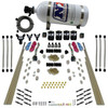 Nitrous Express 93106-10 - 8 Cyl Dry Direct Port Dual Stage 4 Solenoids Nitrous Kit (200-600HP) w/10lb Bottle