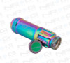 NRG LN-LS710MC-21 - 700 Series M12 X 1.25 Steel Lug Nut w/Dust Cap Cover Set 21 Pc w/Locks & Lock Socket - Neochrome