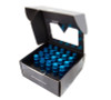 NRG LN-LS710BL-21 - 700 Series M12 X 1.25 Steel Lug Nut w/Dust Cap Cover Set 21 Pc w/Locks & Lock Socket - Blue