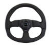 NRG RST-009R - Reinforced Steering Wheel (320mm Horizontal / 330mm Vertical) Leather w/Black Stitching