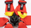 NRG SBH-HRS6PCRD - FIA 6pt 2in. Shoulder Belt for HANS Device/ Rotary Cam Lock Buckle/ 3in. Waist Belt - Red