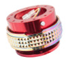 NRG SRK-210RD/MC - Quick Release Kit - Pyramid Edition - Red Body / Neochrome Pyramid Ring