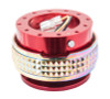 NRG SRK-210RD/MC - Quick Release Kit - Pyramid Edition - Red Body / Neochrome Pyramid Ring
