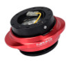 NRG SRK-220BK/RD - Quick Release Kit - Black Body/ Red Oval Ring