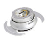 NRG SRK-650SL - Quick Release Kit Gen 3.0 - Silver Body / Silver Ring w/Handles