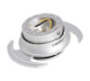 NRG SRK-650SL - Quick Release Kit Gen 3.0 - Silver Body / Silver Ring w/Handles