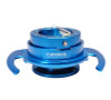 NRG SRK-700BL - Quick Release Kit Gen 4.0 - Blue Body / Blue Ring w/ Handles